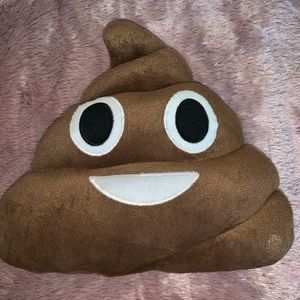 Poop emoji pillow